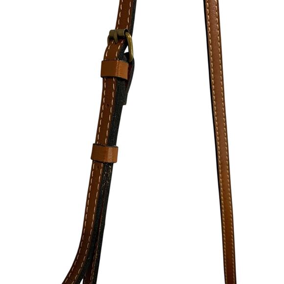 Patricia Nash Leather Crossbody Bag Brown Flap Organizer Vintage Style Purse - Picture 5 of 13